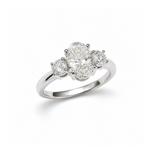 Load image into Gallery viewer, Lab Diamond 1.94 carat 9kt White Gold Ring