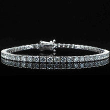 Load image into Gallery viewer, Lab Diamond 5.94 carat 9kt White Gold Tennis Bracelet