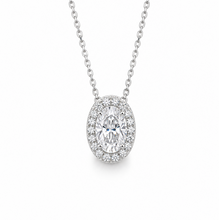 Load image into Gallery viewer, Lab Diamond 1.28 carat 9kt White Gold Necklace