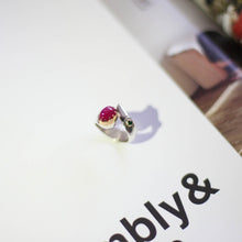 Load image into Gallery viewer, Ruby & Tsavorite Silver & Gold Ring