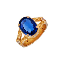 Load image into Gallery viewer, Kyanite 4.40 carat & Diamond Dress Ring