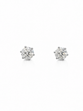Load image into Gallery viewer, Lab Diamond 1.14 carat 9kt White Gold Stud
