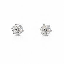 Load image into Gallery viewer, Lab Diamond 1.14 carat 9kt White Gold Stud
