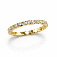 Load image into Gallery viewer, Lab Diamond 0.55 carat 14kt Yellow Gold Eternity Ring

