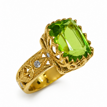 Load image into Gallery viewer, Peridot Dress Ring
