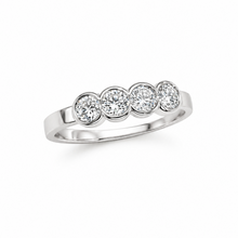 Load image into Gallery viewer, Lab Diamond 0.65 carat 9kt White Gold Ring
