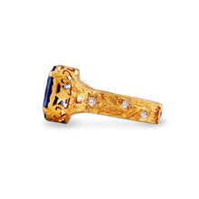 Load image into Gallery viewer, Kyanite 4.40 carat  &amp; Diamond Dress Ring
